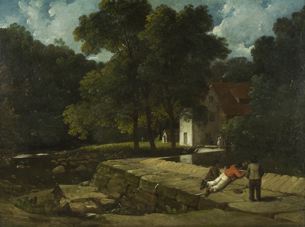 The Snuff Mill, Stapleton, 1822 körül (olaj a fedélzeten) alkotó: Francis Danby
