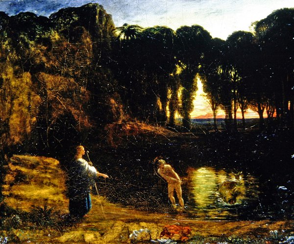 Tóbiás és a halak alkotó: Francis Danby