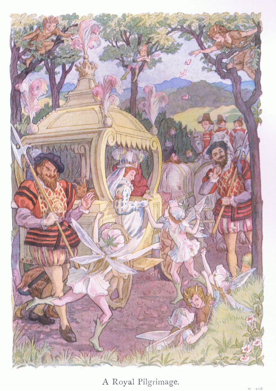 Királyi zarándoklat (színes litográfia) alkotó: Francis Donkin Bedford