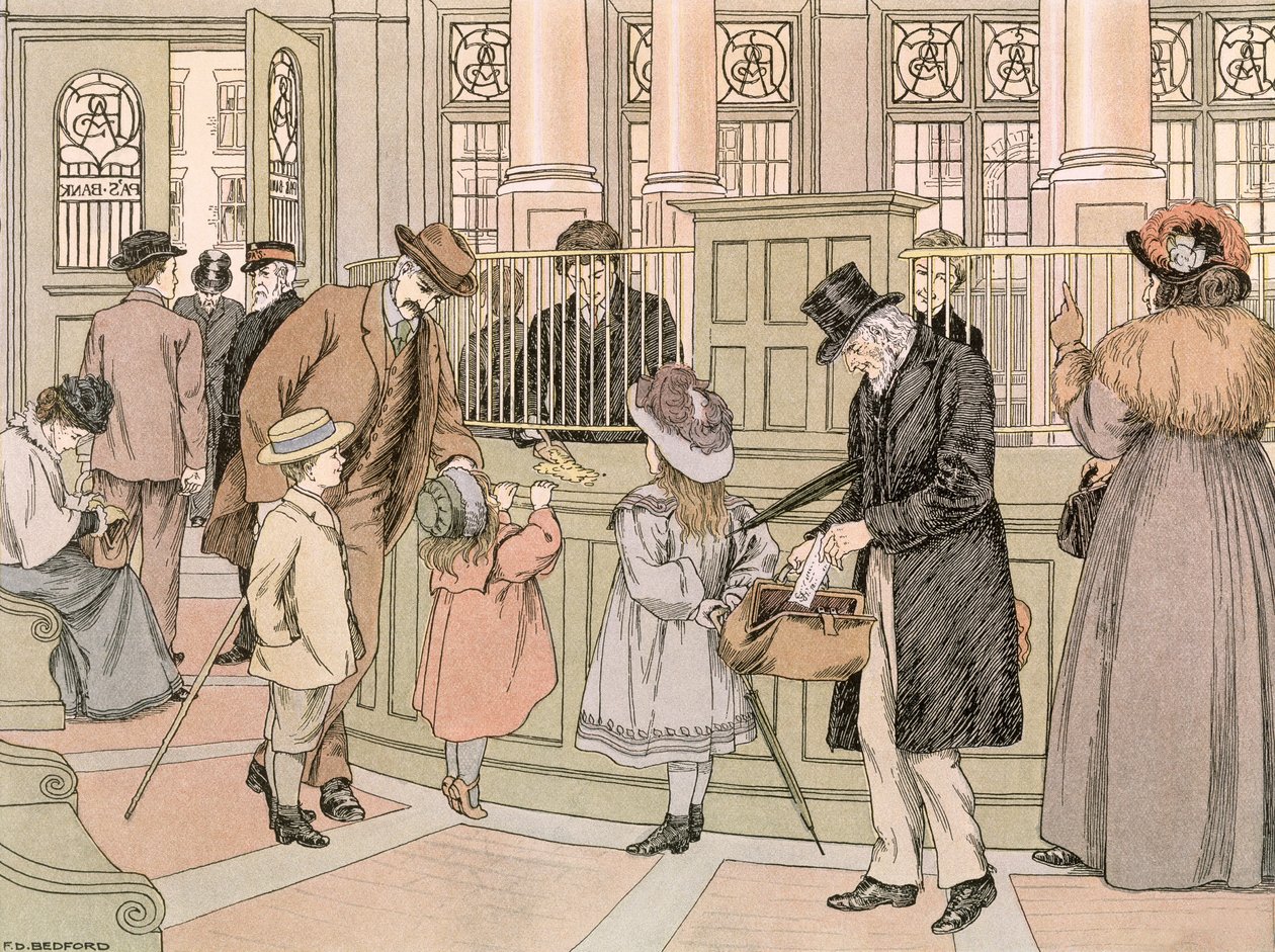 A Bank, a "The Book of Shops"-ból alkotó: Francis Donkin Bedford