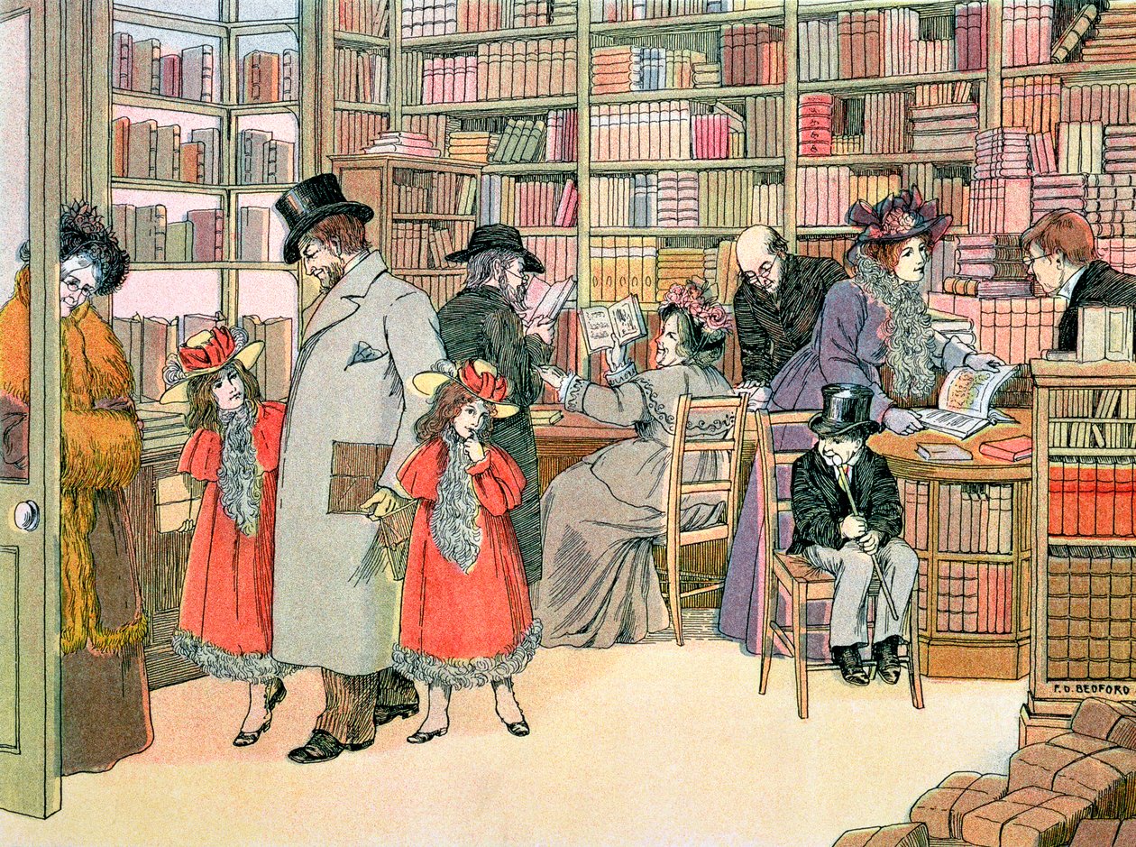 A könyvesbolt, 1899 alkotó: Francis Donkin Bedford
