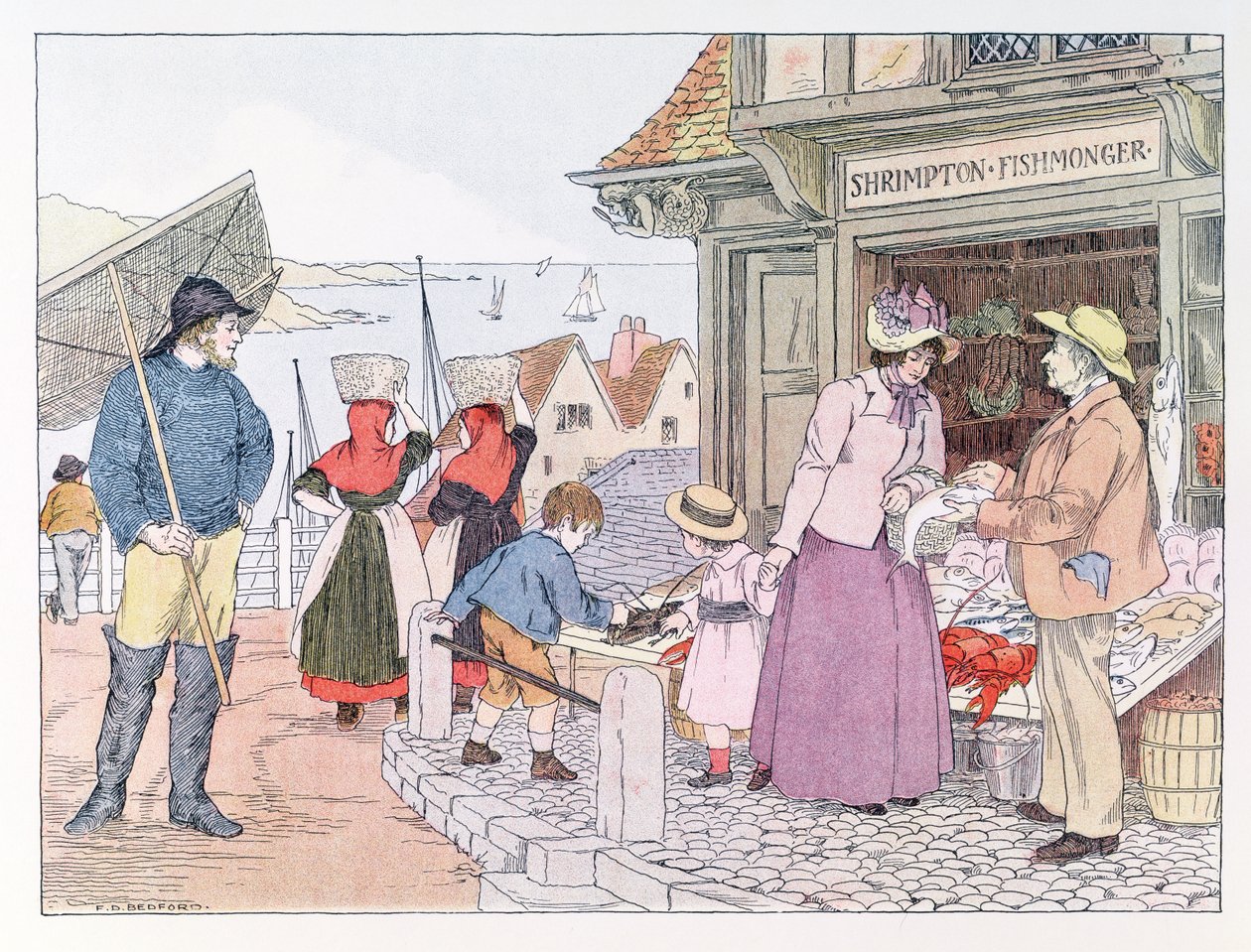 A halárus, a "The Book of Shops"-ból alkotó: Francis Donkin Bedford