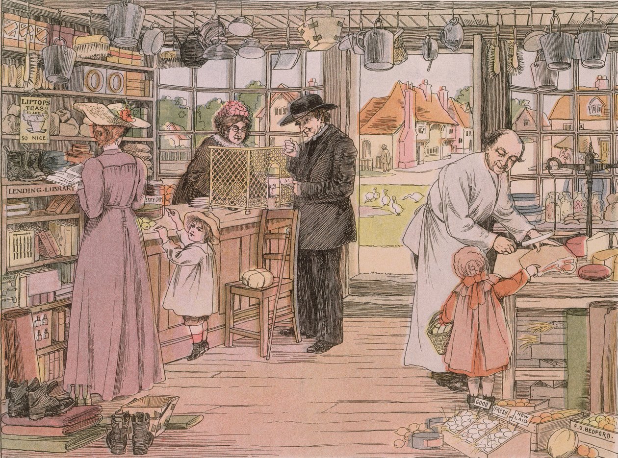 A vegyesbolt, a "The Book of Shops"-ból alkotó: Francis Donkin Bedford