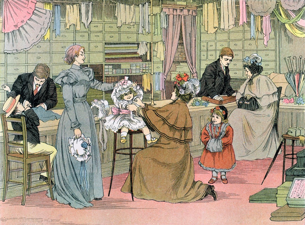 A fodrász, a "The Book of Shops"-ból alkotó: Francis Donkin Bedford
