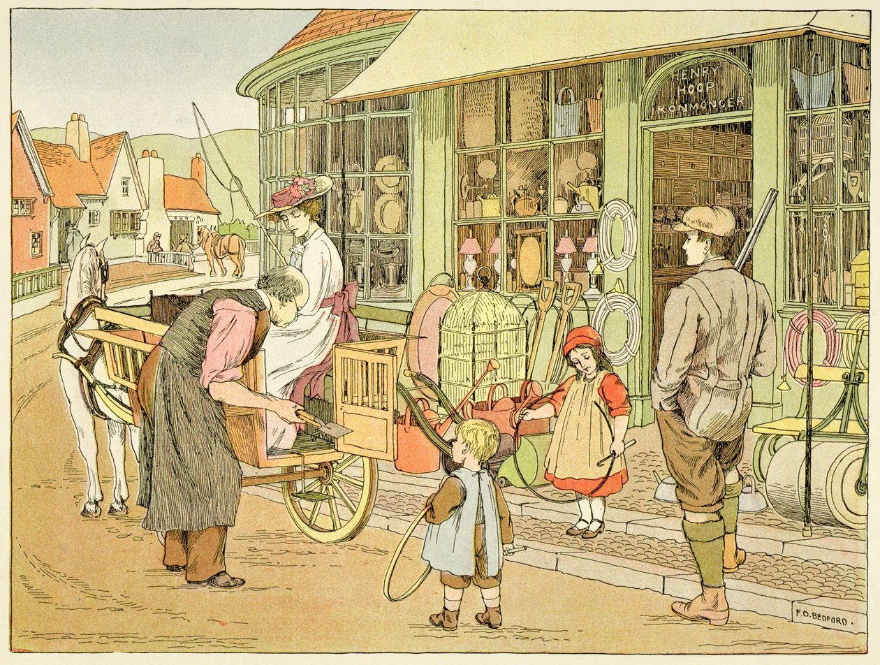 A vasáruüzlet, a "The Book of Shops"-ból alkotó: Francis Donkin Bedford