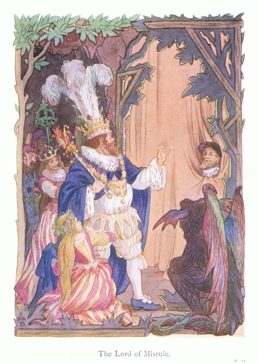 The Lord of Misrule (színes litográfia) alkotó: Francis Donkin Bedford