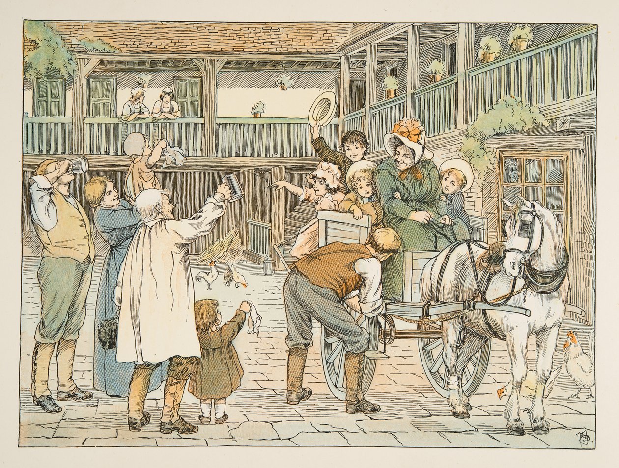 Az Ostler, a Four and Twenty Toilers című kötetből, pub. 1900 (színes litográfia) alkotó: Francis Donkin Bedford
