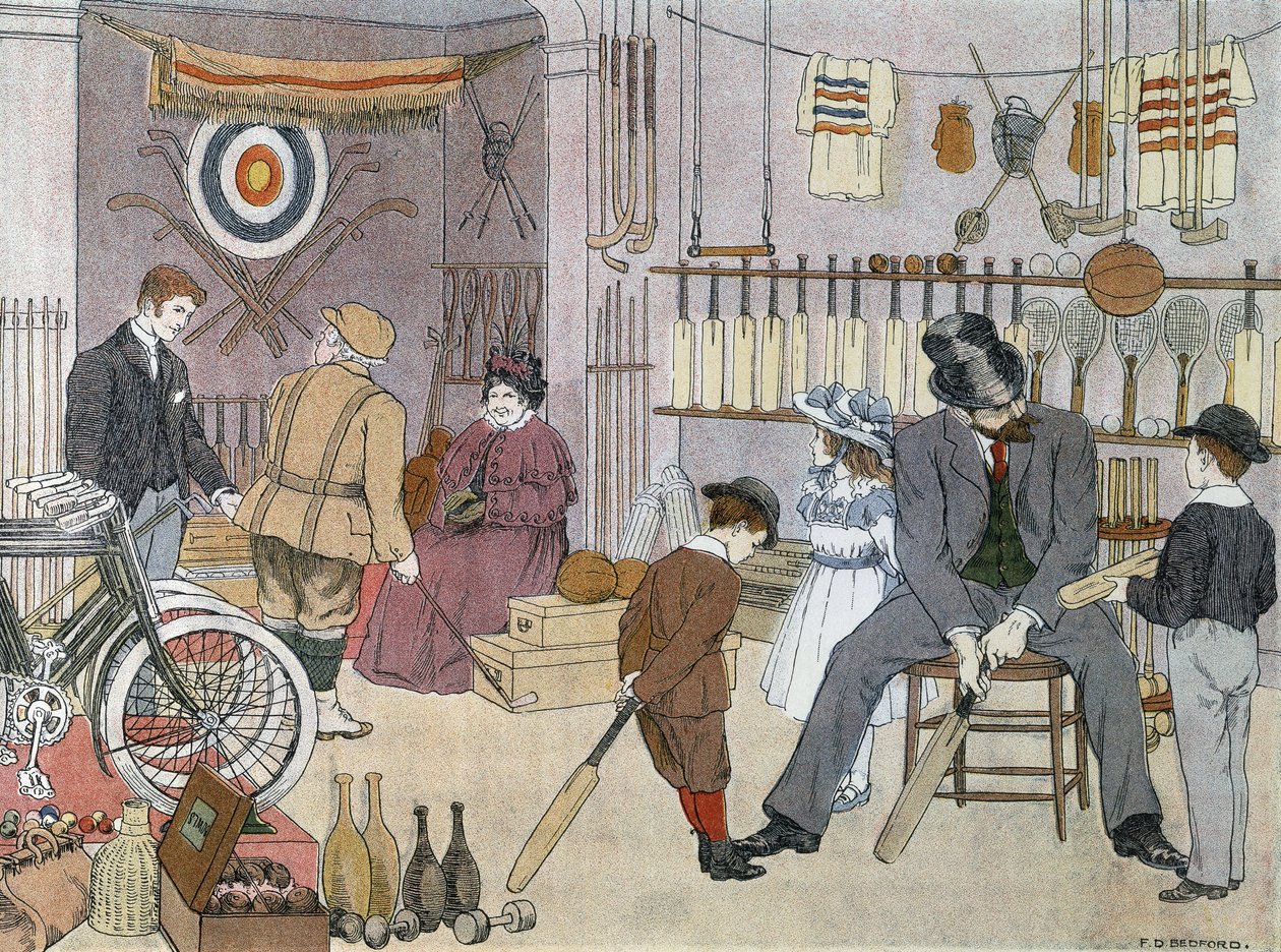 A sportbolt, a "The Book of Shops"-ból alkotó: Francis Donkin Bedford