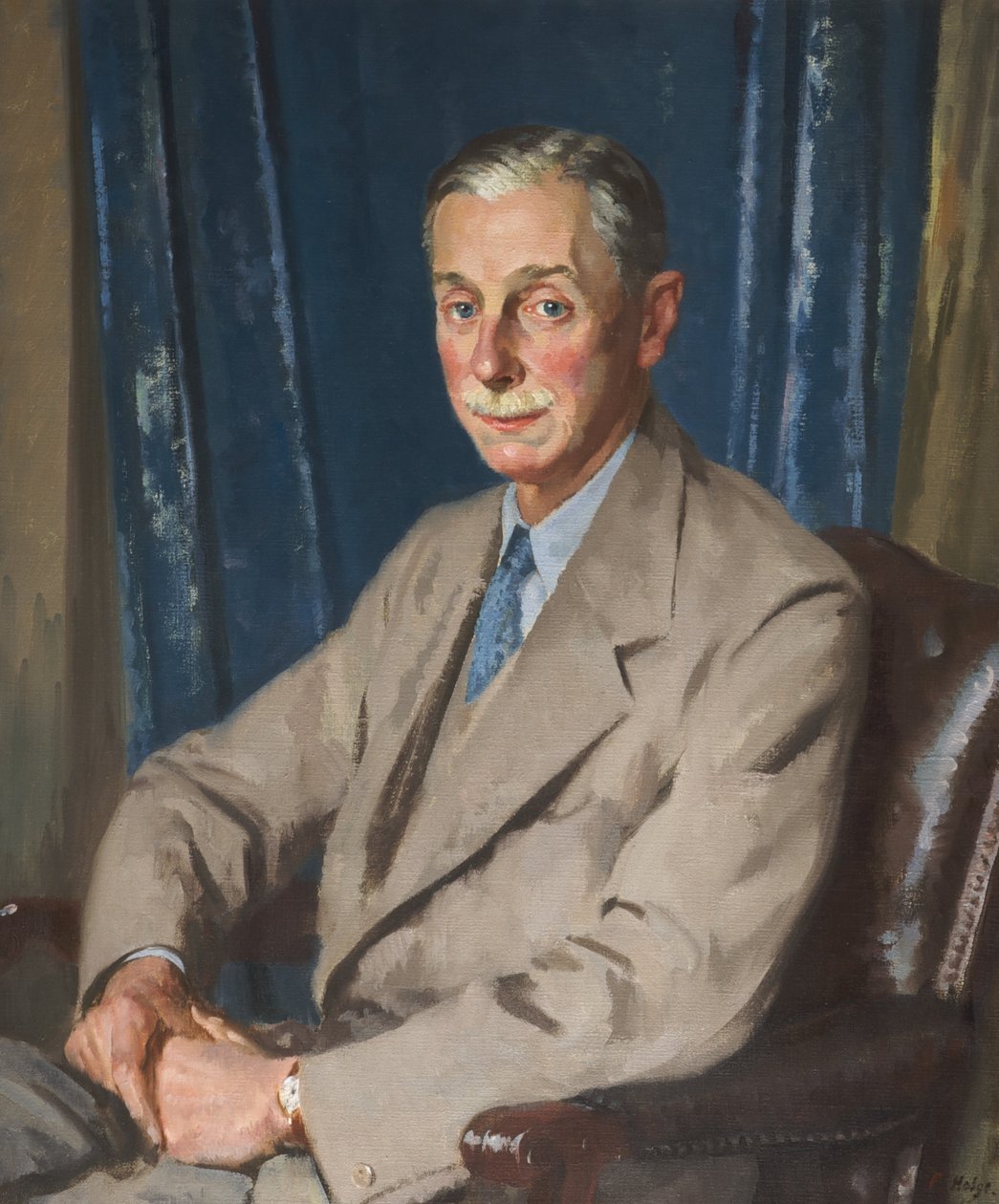 Cuthbert Leicester Warren (olaj, vászon) alkotó: Francis Edwin Hodge
