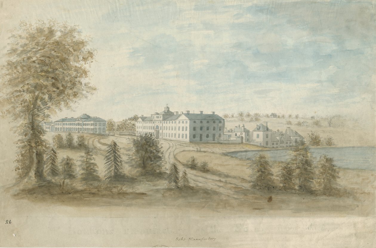 Soho Manufaktúra: akvarell festészet, és [c 1798] alkotó: Francis Eginton
