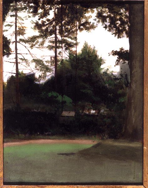 A kert sarka, 1890 körül (olaj, vászon) alkotó: Francis Foster