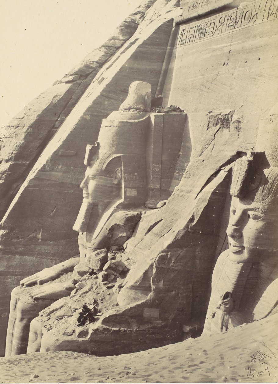 Abu Simbel, Núbia, 1857. alkotó: Francis Frith
