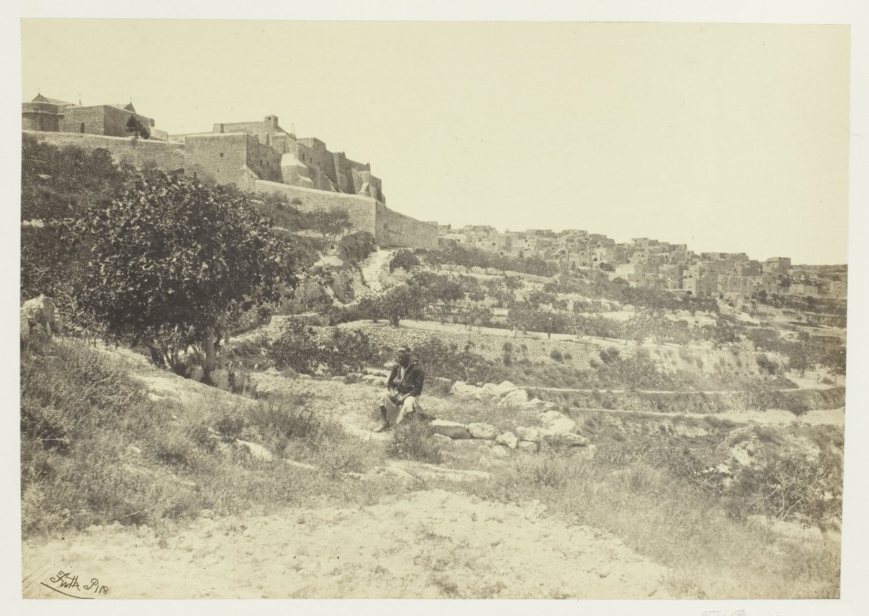 Betlehem, a Születés Templomával alkotó: Francis Frith