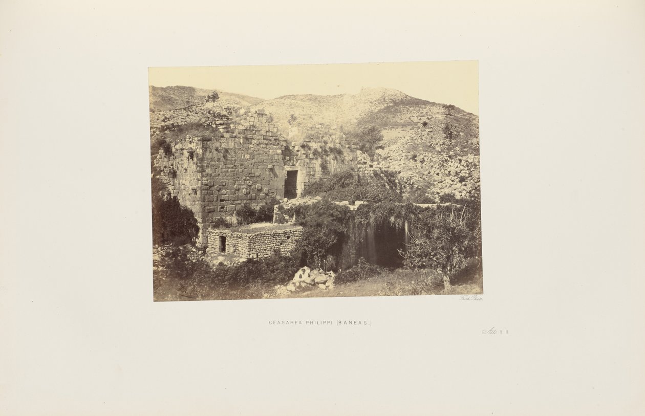 Ceasarea [sic] Philippi (Baneas) alkotó: Francis Frith