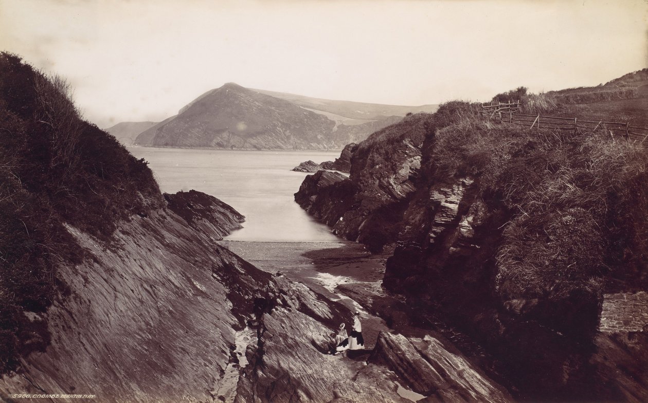 Combe Martin Bay, 1870-es évek. alkotó: Francis Frith