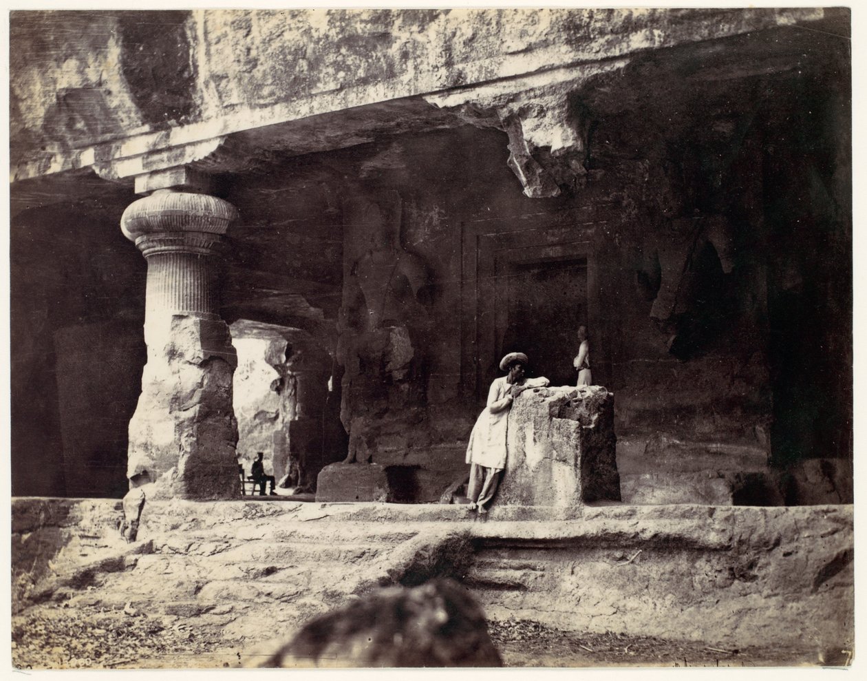 Elephanta a Vízbarlangból, Coombe Martin-öböl, Watermouth alkotó: Francis Frith