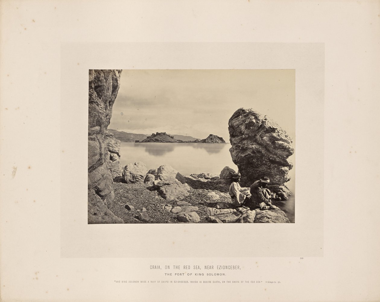 Graia, a Vörös-tengeren, Eziongeber közelében. alkotó: Francis Frith