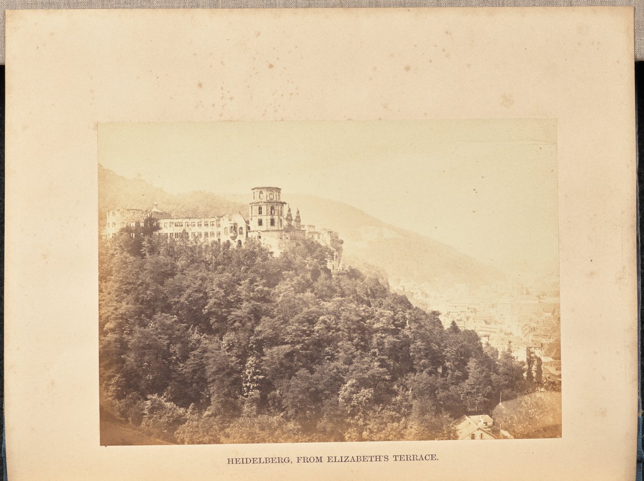 Heidelberg, az Erzsébet-teraszról alkotó: Francis Frith