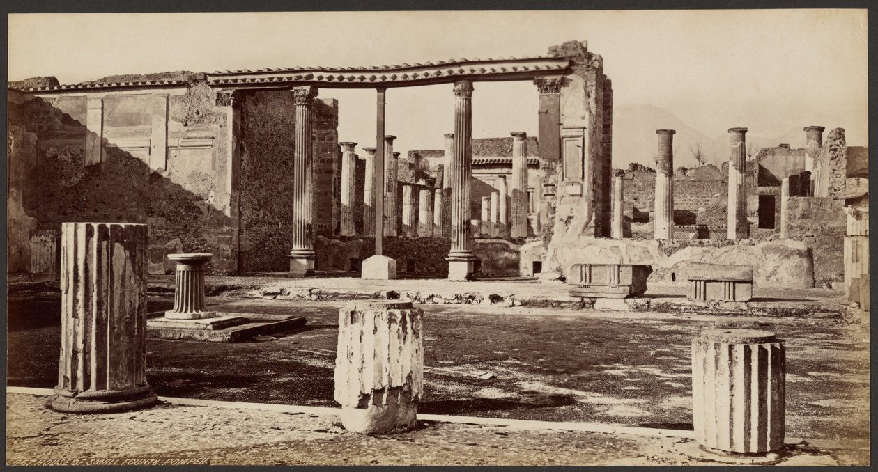 A kis szökőkút háza, Pompeji alkotó: Francis Frith