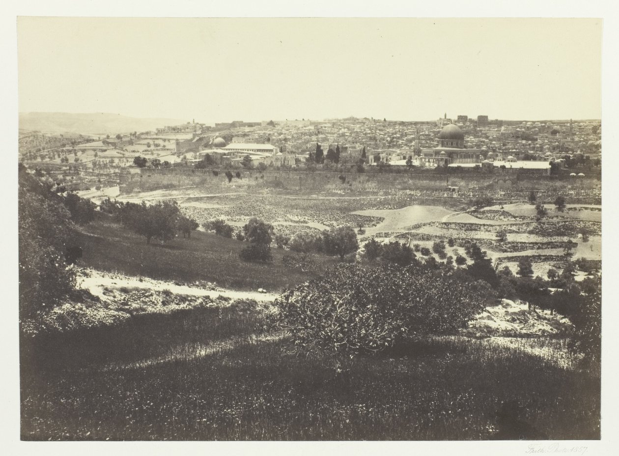 Jeruzsálem, az Olajfák hegyéről, No.1 alkotó: Francis Frith