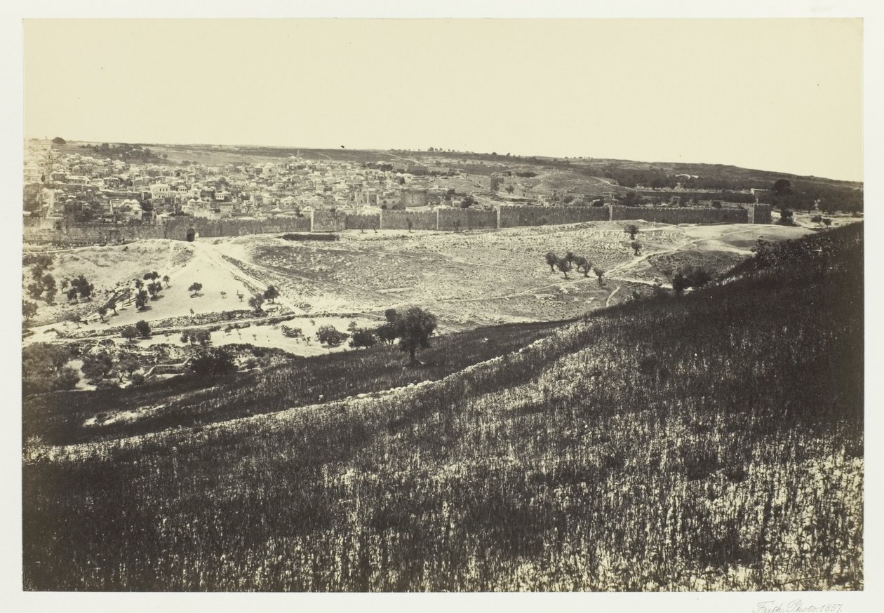 Jeruzsálem, az Olajfák hegyéről, No.2 alkotó: Francis Frith