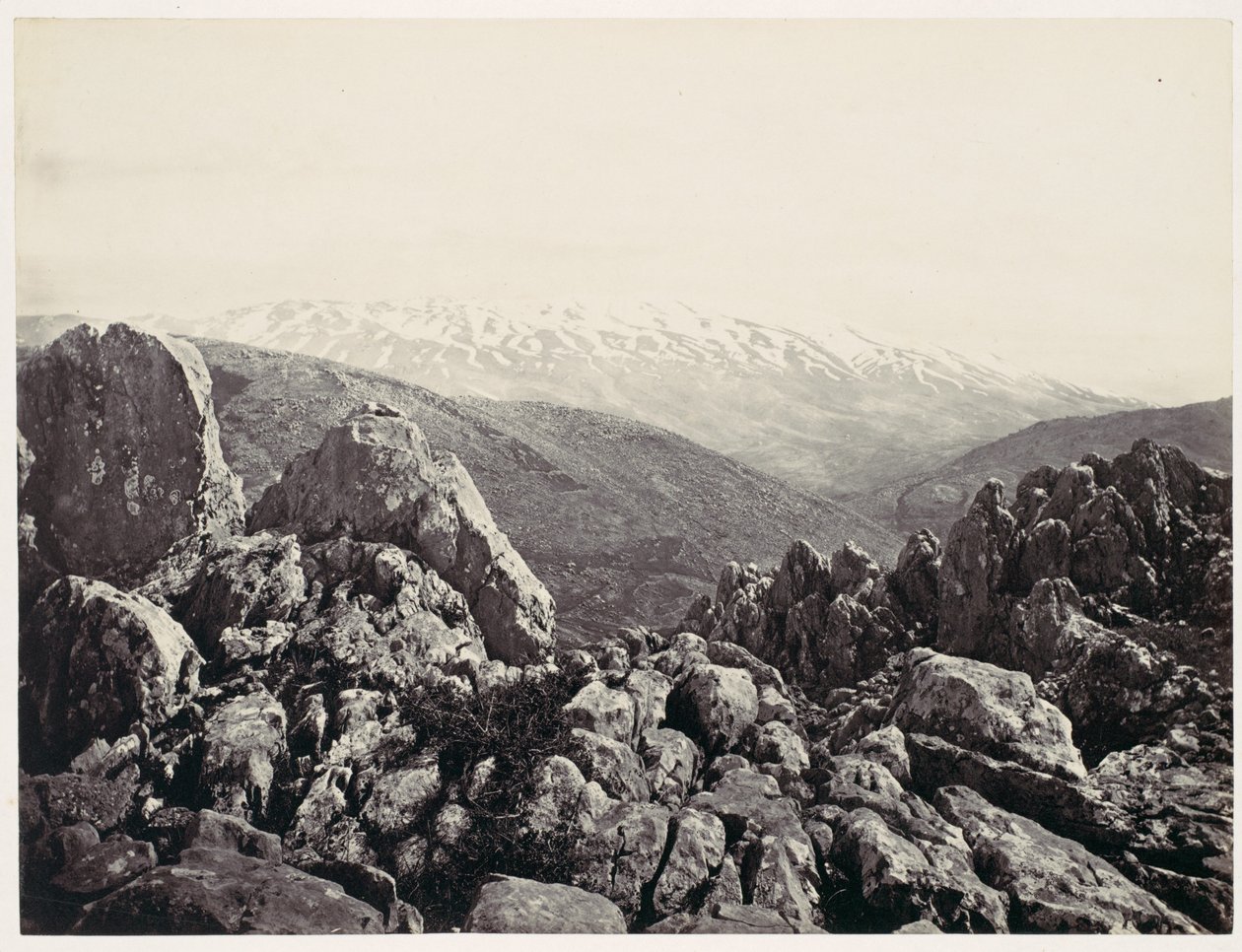 Hermón-hegy, a színeváltozás hegye alkotó: Francis Frith