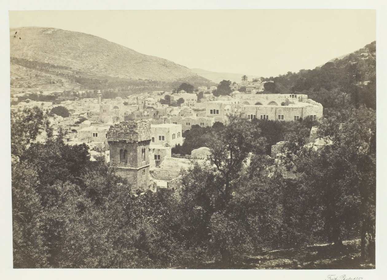 Nablous, Az ókori Sikem, 1857. alkotó: Francis Frith