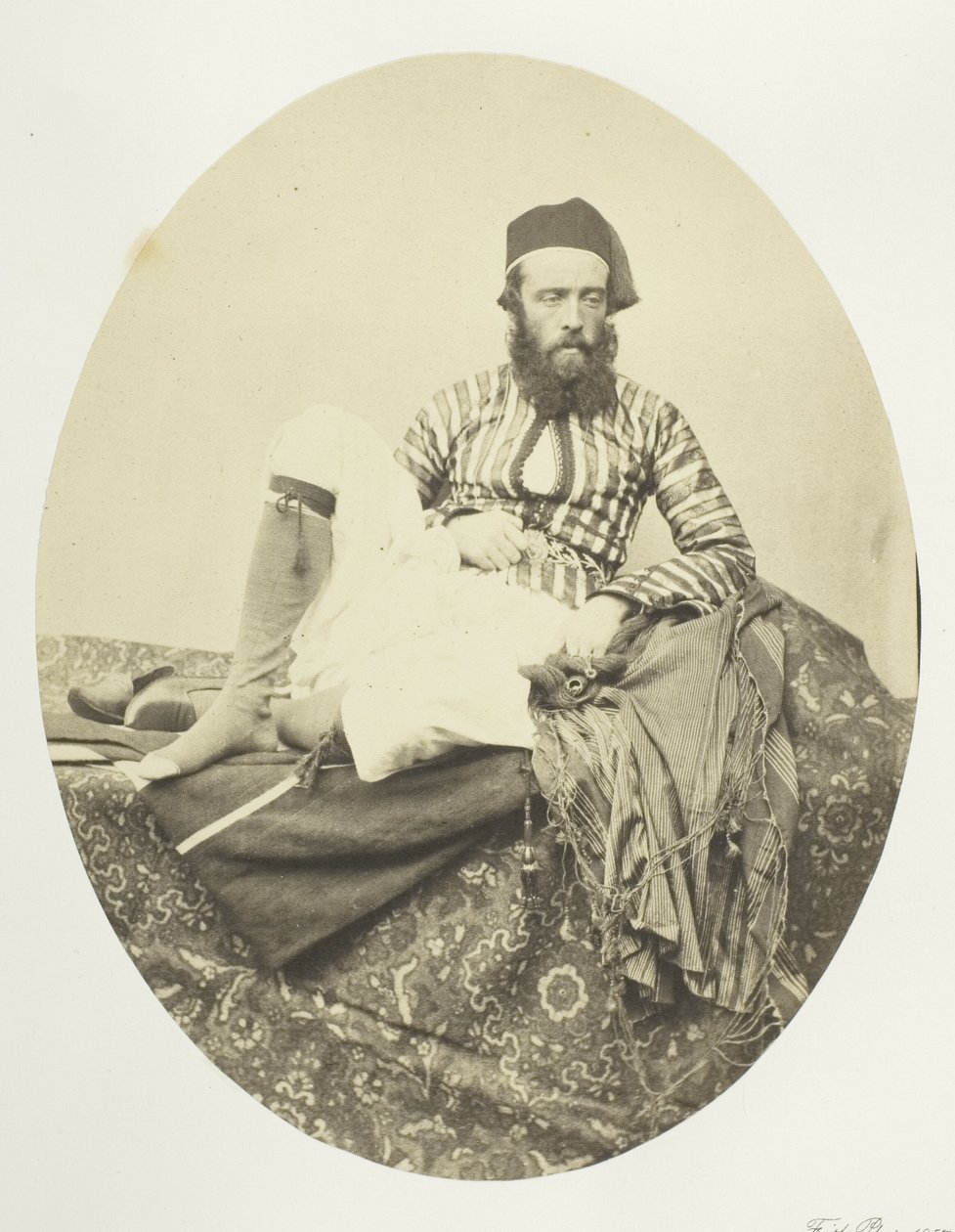 Portré, török nyári viselet alkotó: Francis Frith
