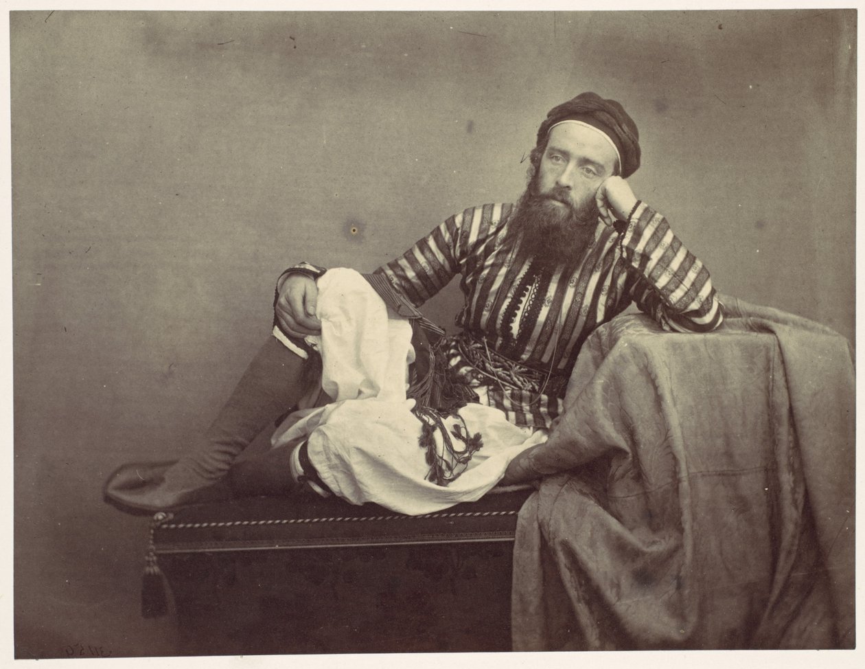 Portré, török nyári viselet alkotó: Francis Frith