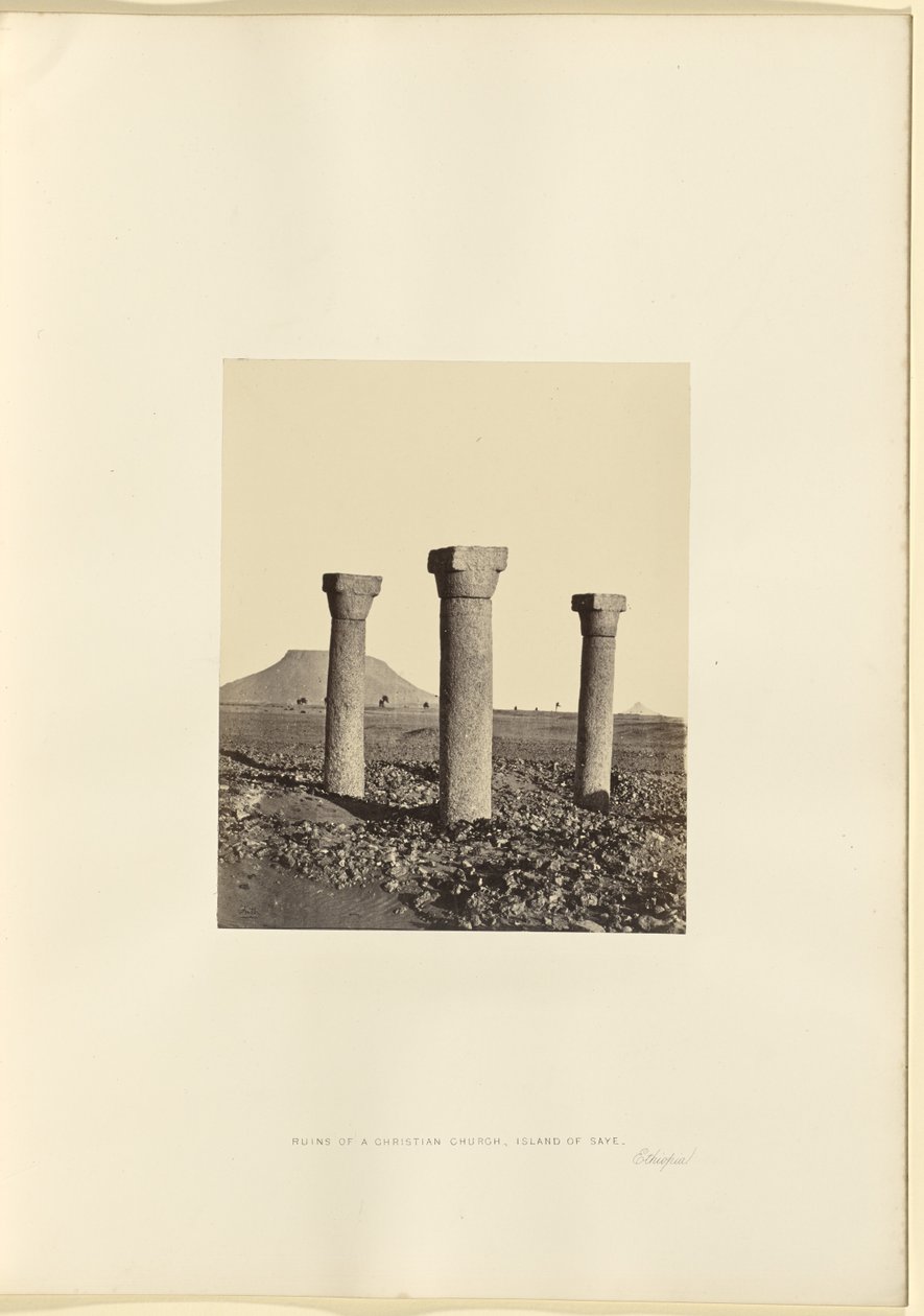 Keresztény templom romjai, Saye sziget, Etiópia alkotó: Francis Frith