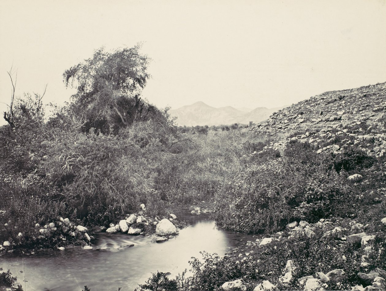 A Jerico-kút és a város valószínű helyszíne, kb. 1857. alkotó: Francis Frith