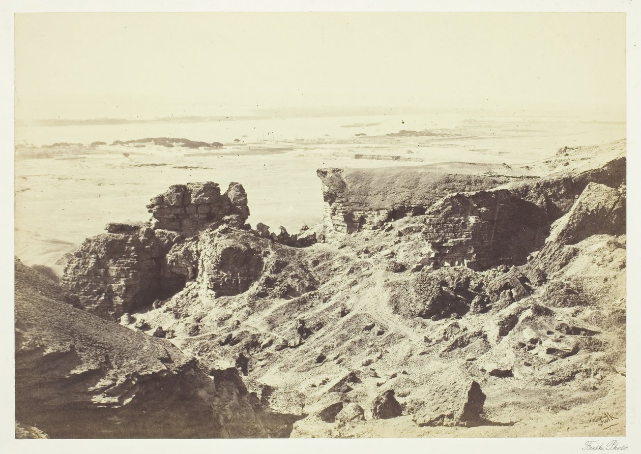 A Nílus a jourai kőbányákból, 185862. alkotó: Francis Frith