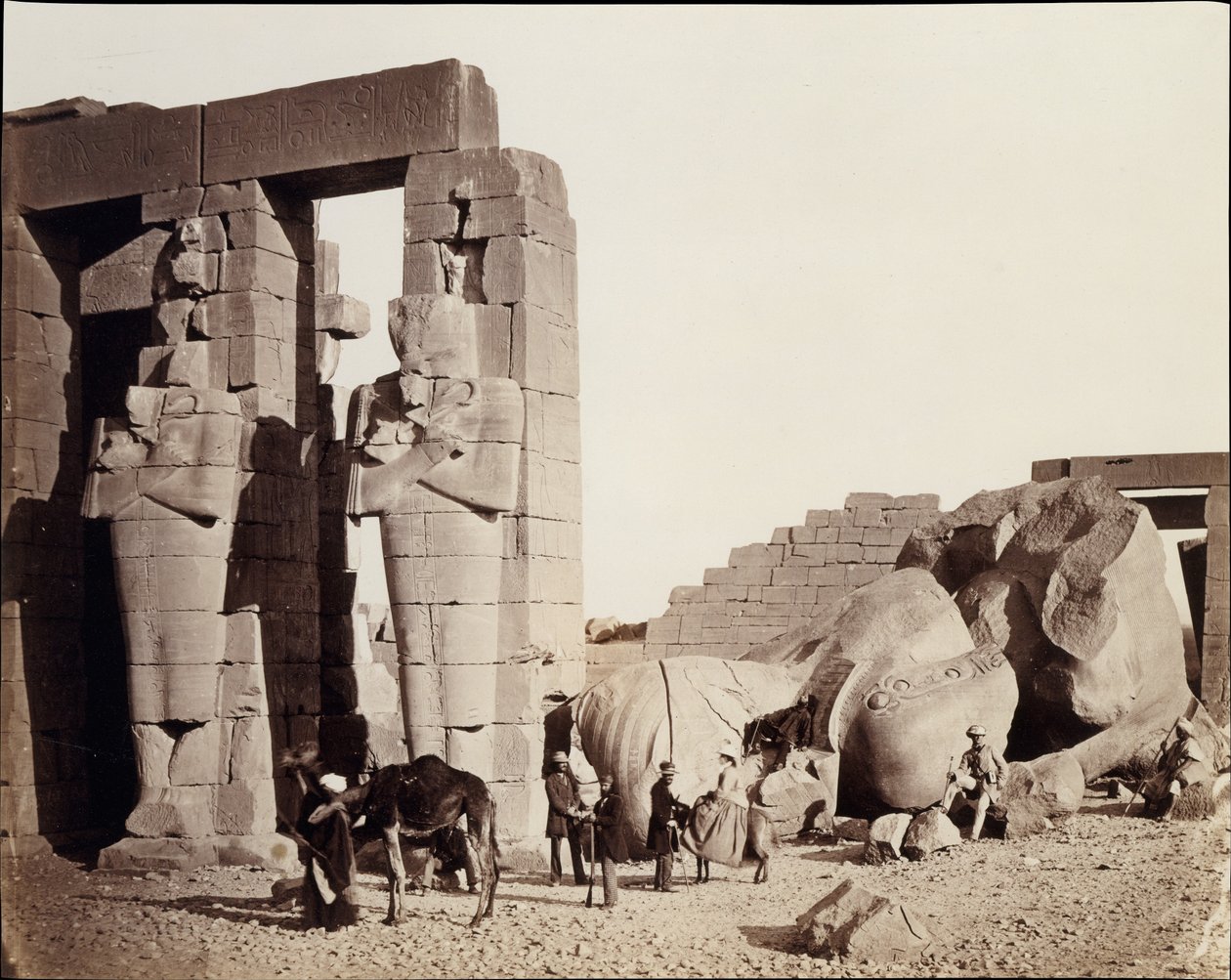 Az el-kurnei Rameszeum, Théba alkotó: Francis Frith