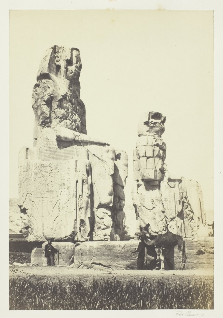 Memnon szobrai, Thébai síksága alkotó: Francis Frith