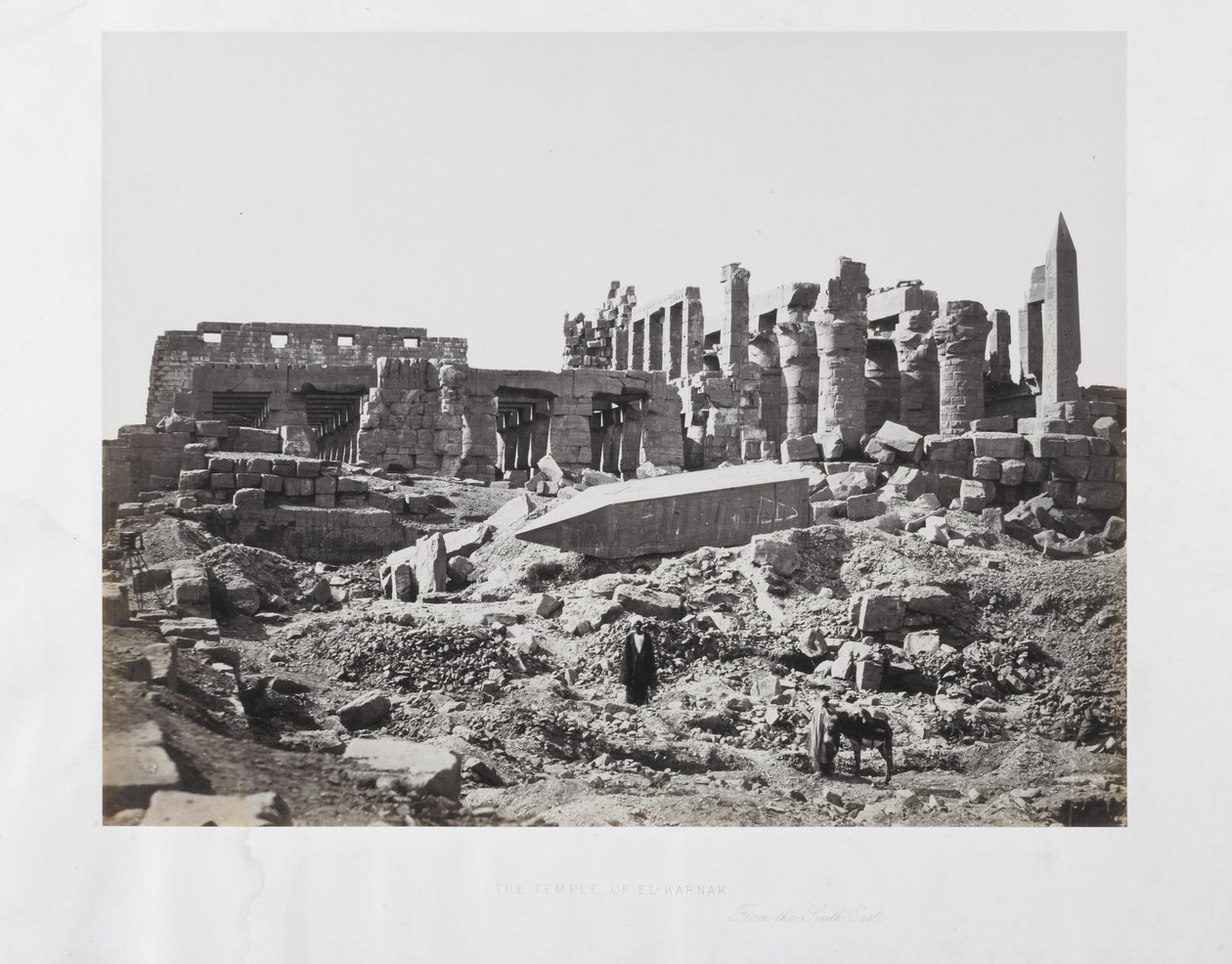 El-Karnak temploma délkeletről alkotó: Francis Frith