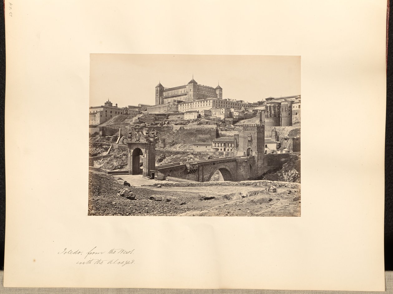 Toledo nyugatról, az Alcazarral együtt alkotó: Francis Frith