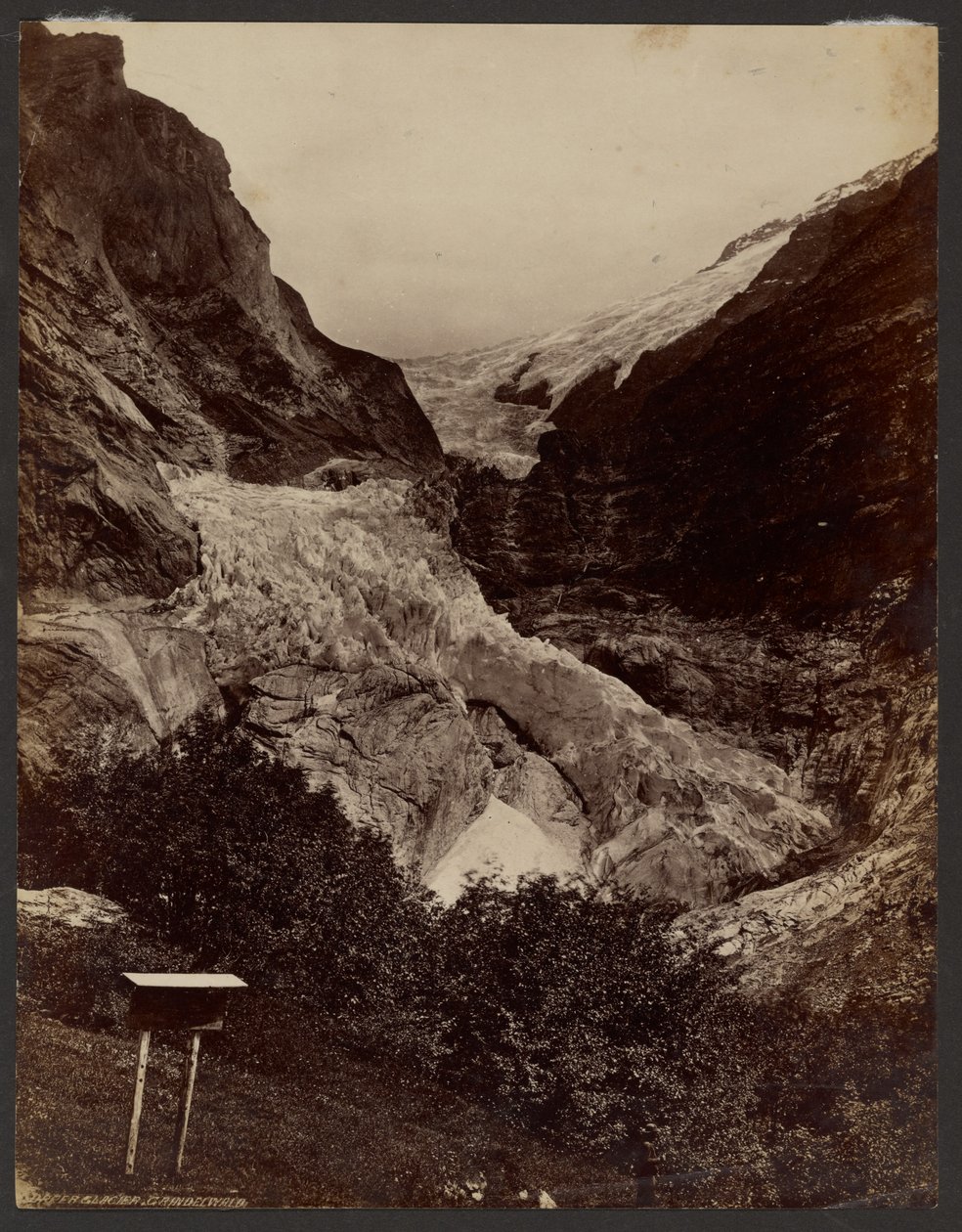 Upper Glacier, Grindelwald alkotó: Francis Frith