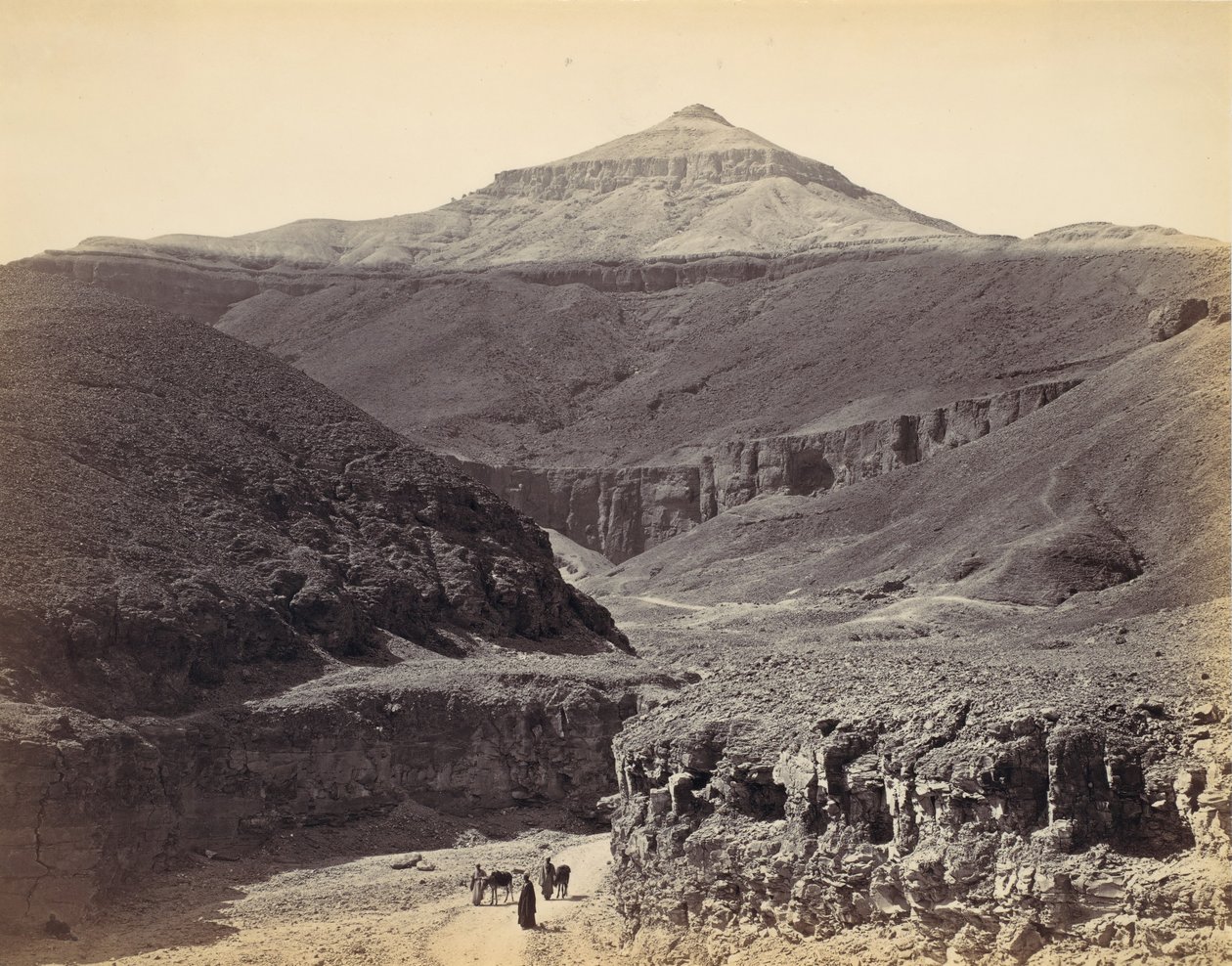 A Királyok Völgye, Théba, kb. 1857, nyomtatott 1870-es években. alkotó: Francis Frith