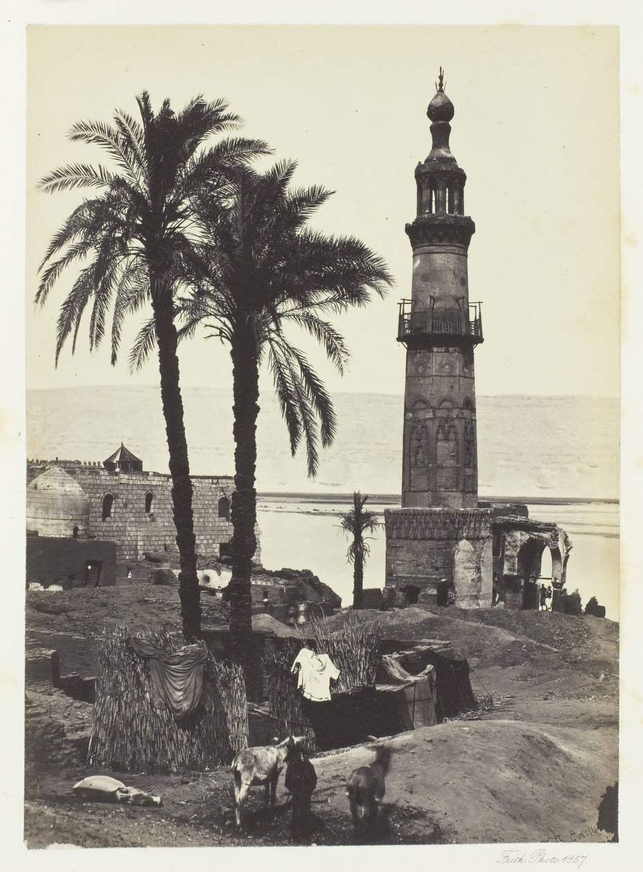 Nézet Girgehben, Felső-Egyiptomban, 1857. alkotó: Francis Frith