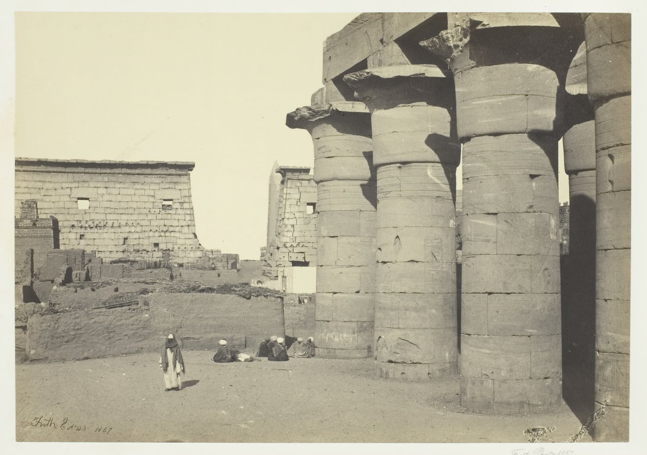 Nézet Luxorban, 1857. alkotó: Francis Frith