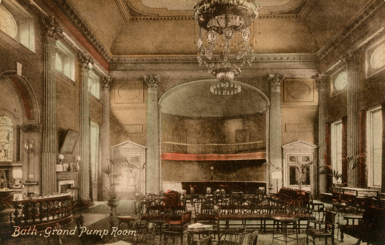 Grand Pump Room, Bath, Somerset, 19. század vége vagy 20. század eleje. alkotó: Frith and Co