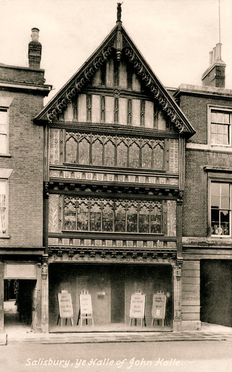 John Halle Hall, Salisbury, Wiltshire, XX. század eleje. alkotó: Frith and Co
