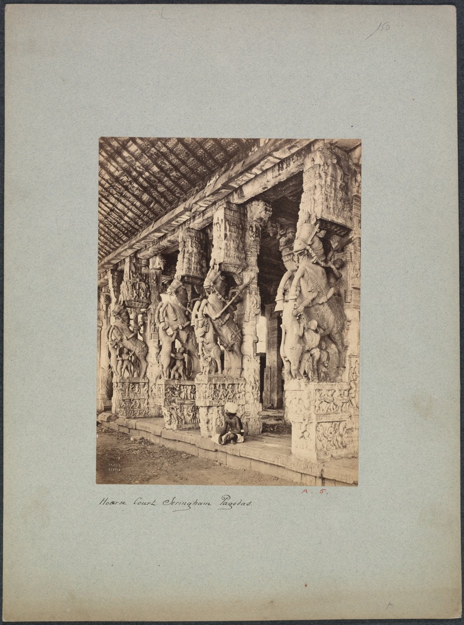 Trichinopoly lóudvar, 1850-1870. alkotó: Francis Frith and Co.