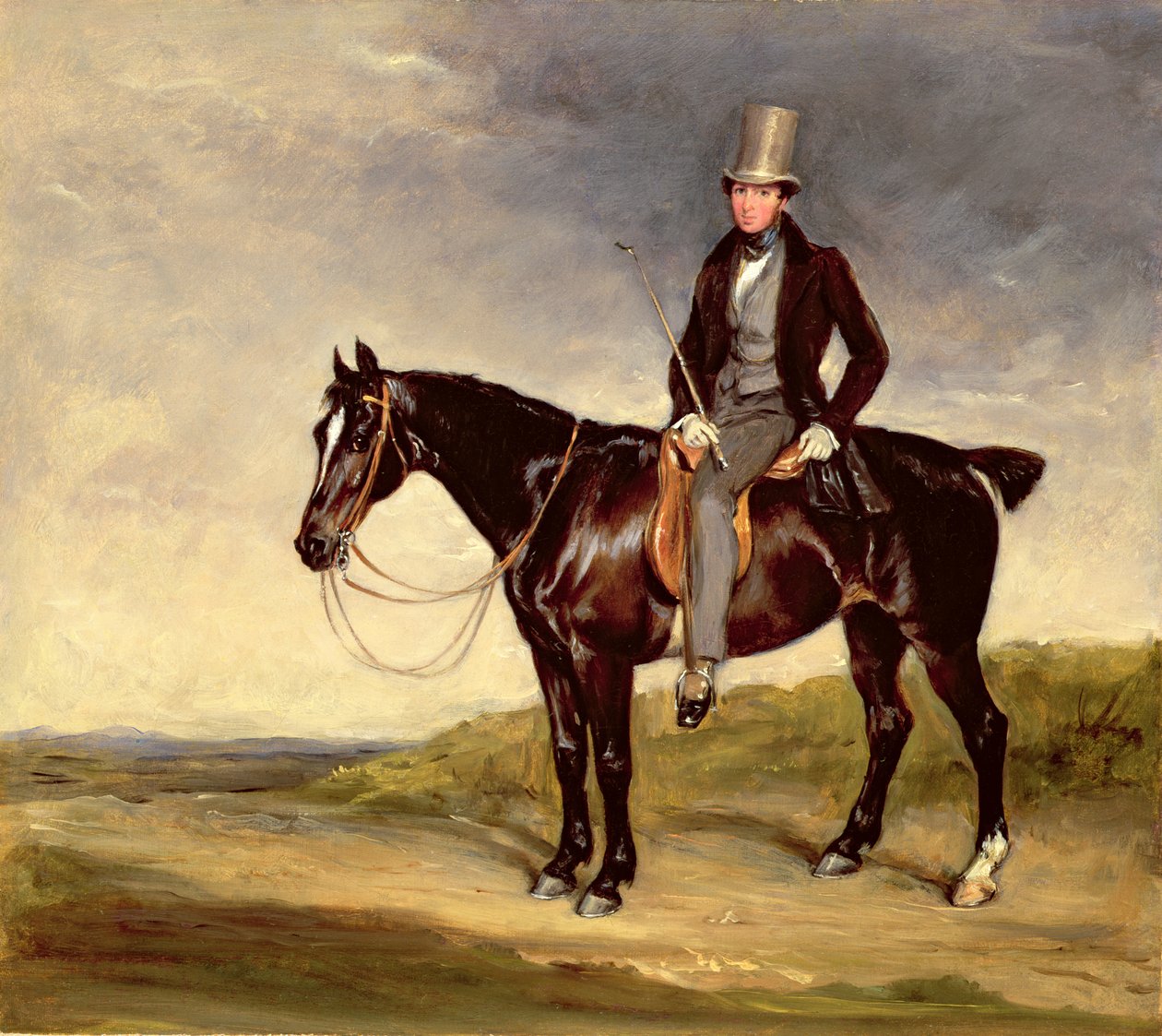John Hay-Mackenzie a Dark Bay Cobján (olaj, vászon) alkotó: Francis Grant