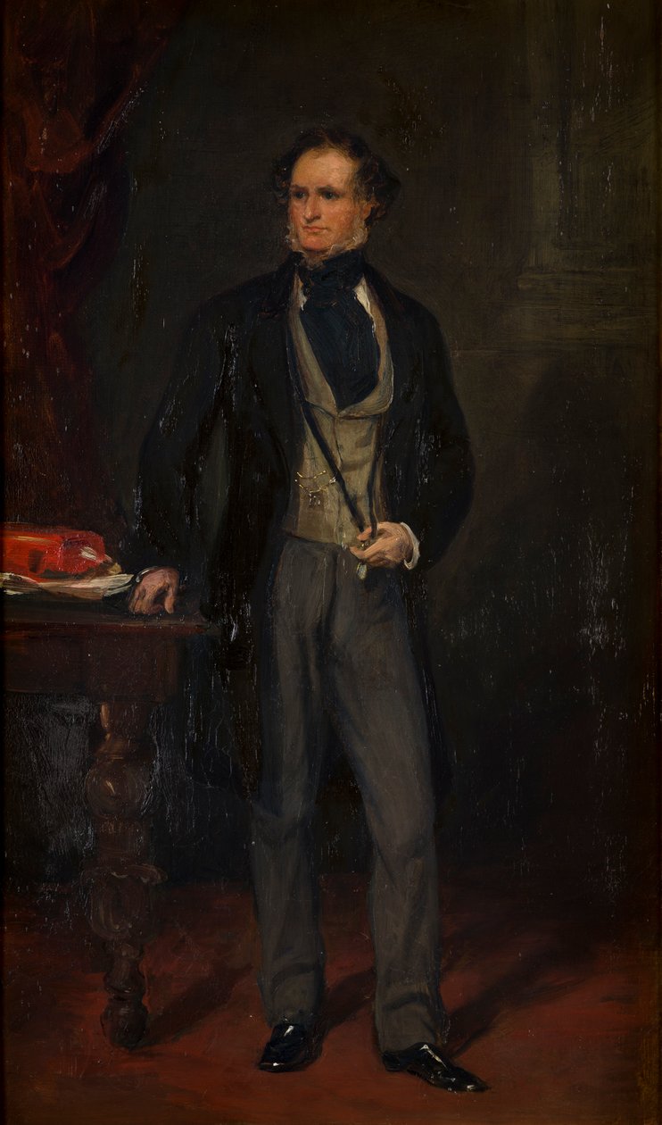 Edward Stanley portréja, Derby 14. grófja, 1820-69 körül (olaj, vászon) alkotó: Francis Grant