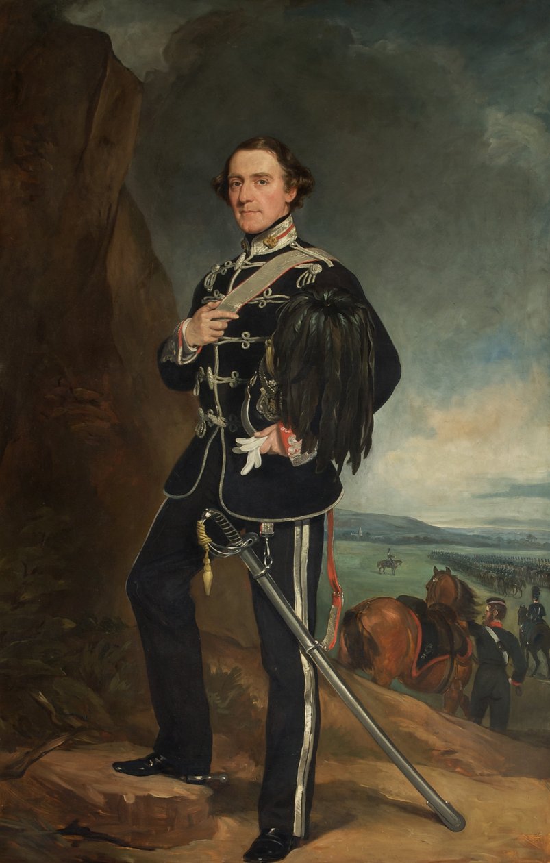 A 2. Lord de Tabley, mint az Earl of Chesters Yeomanry lovasság ezredes parancsnoka alkotó: Francis Grant