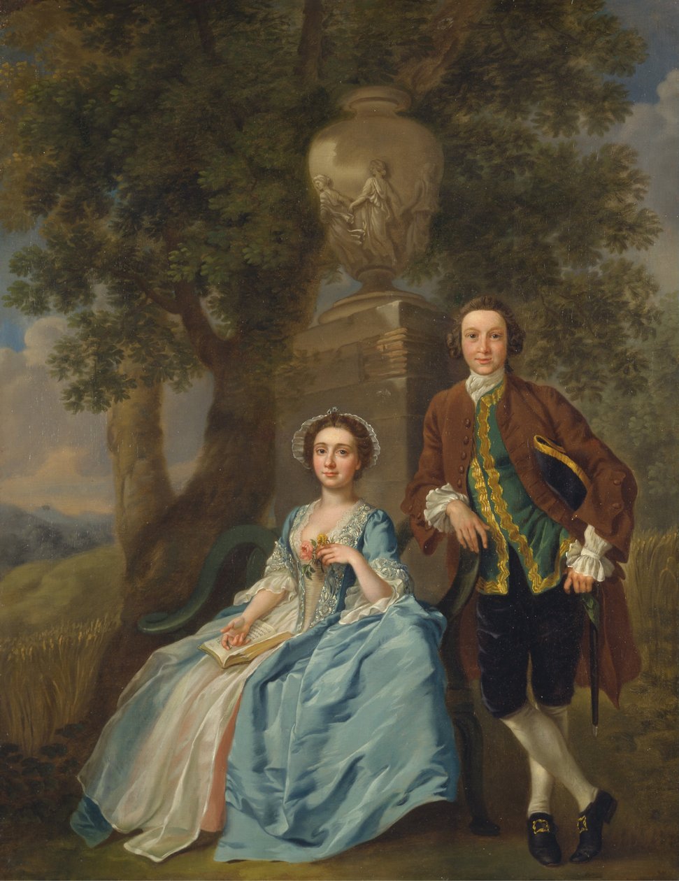 George és Margaret Rogers alkotó: Francis Hayman