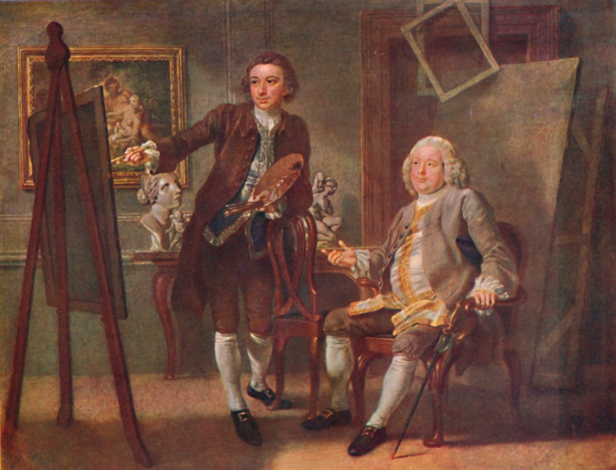 Robert Walpole, Orford első grófja, K.G., Francis Hayman stúdiójában, R.A., c1748-1750, 19 alkotó: Francis Hayman