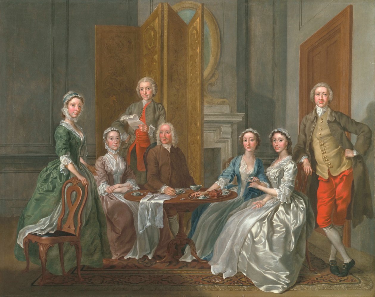 A Gascoigne család, 1740 körül alkotó: Francis Hayman