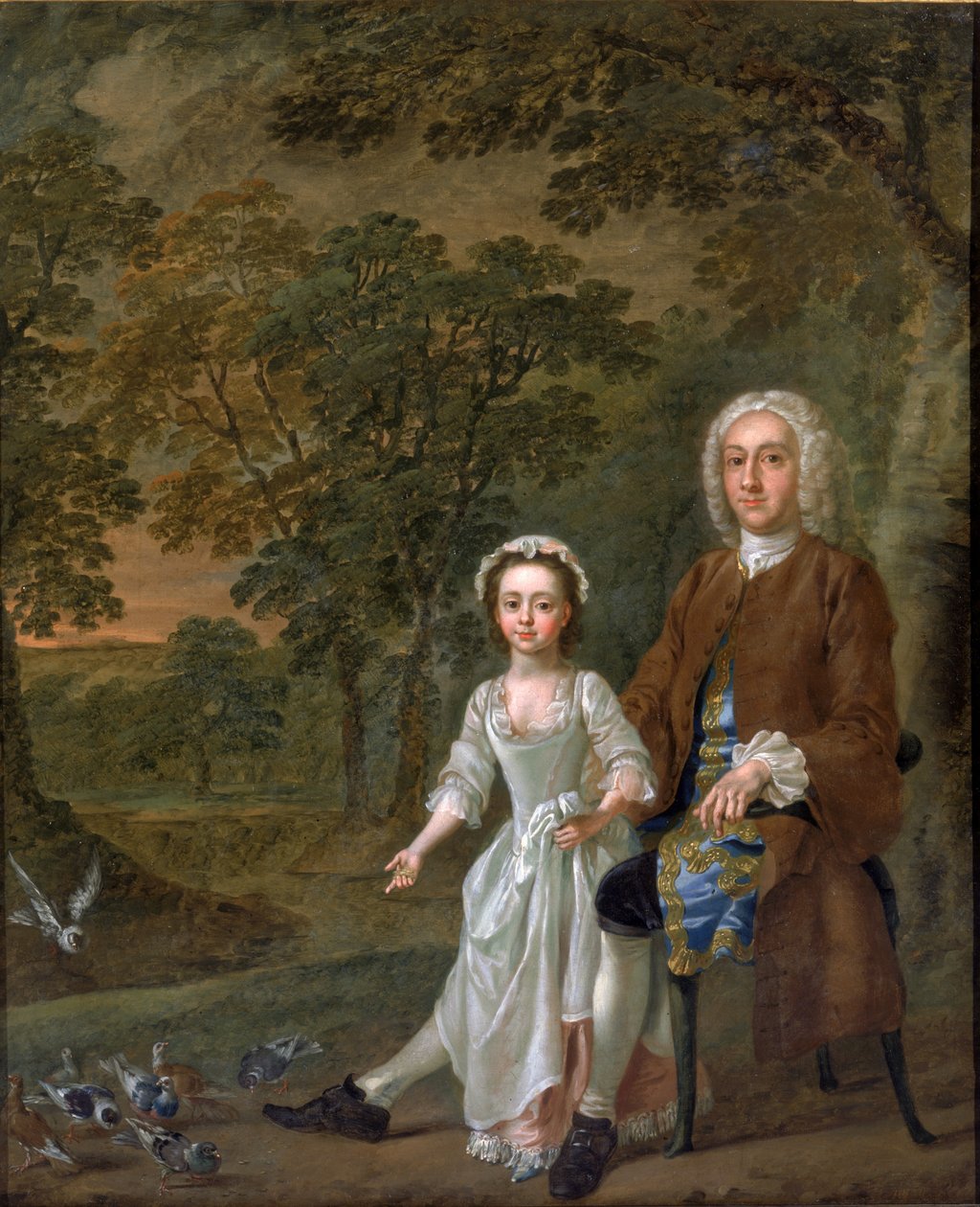 William Ellis és lánya, Elizabeth, 1745 körül alkotó: Francis Hayman